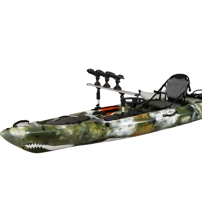 395*92*35cm Kayak de pêche unique Woowave Design avec entraînement à pédales et moteur électrique