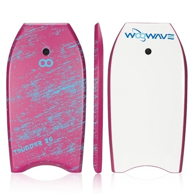 Bodyboard en mousse de 36 pouces avec laisse et nageoires débutant niveau 1.42lbs professionnel WOOWAVE
