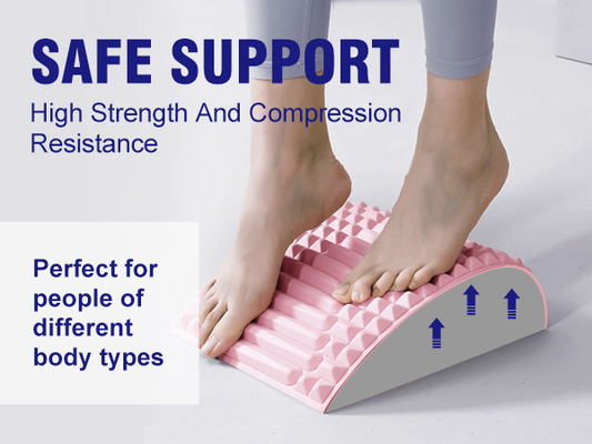 Coussin de soutien de yoga OEM rose multifonctionnel pour la traction lombaire et le soulagement des maux de dos