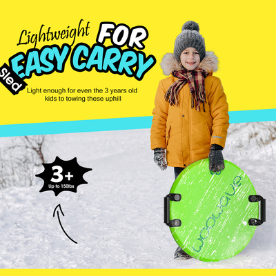 Des traîneaux de neige de ski de ronde pour adolescents avec une construction en mousse XPE durable