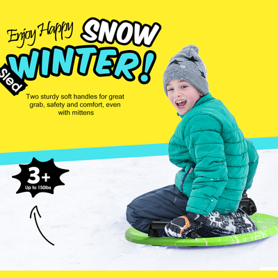 Des traîneaux de neige de ski de ronde pour adolescents avec une construction en mousse XPE durable