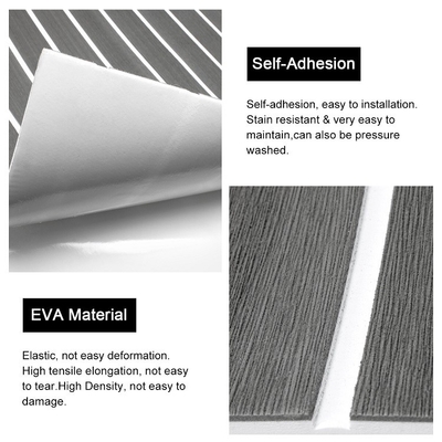EVA mousse plancher de bateau feuille de revêtement de sol en teck antidérapant imperméable à l'eau feuille de sol marine OEM