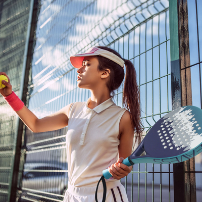 WOOWAVE Fibre de carbone professionnelle personnalisée EVA Memory Core Soft Racket de tennis de plage Padel bleu