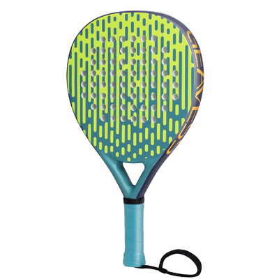 WOOWAVE Fibre de carbone professionnelle personnalisée EVA Memory Core Soft Racket de tennis de plage Padel bleu