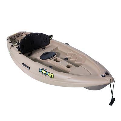 Kayak de pêche à moulures rotatives avec pédales et film de bulle