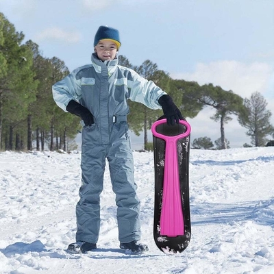 Scooter de neige de 92 cm de longueur pour enfants Traîneau de ski en plastique durable Scooter pliable