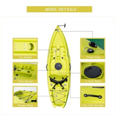 2.1-3m Longueur Kayak moulé à la rotation Fabriqué par WOOWAVE LLDPE/HDPE