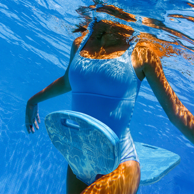 Sports nautiques Floats de piscine en mousse siège flottant confortable avec modèle personnalisé bleu