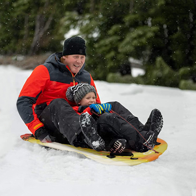 Découvrez la joie de la neige avec Woowave Lightweight PE Core Foam Sled Kids Snowboard