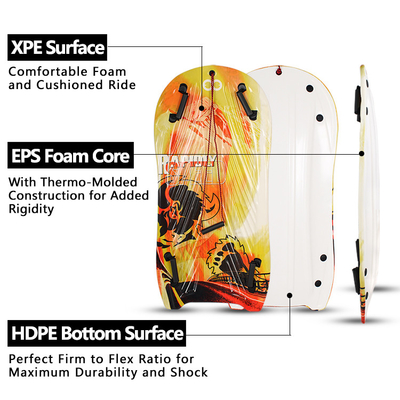 Découvrez la joie de la neige avec Woowave Lightweight PE Core Foam Sled Kids Snowboard