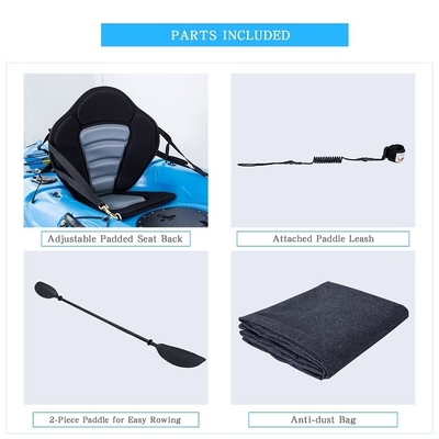 Des couleurs personnalisées et des kayaks de pêche simples pour la navigation en bateau en PEHD/PEHD