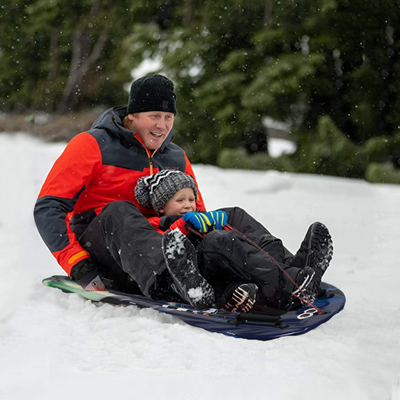 Snowboard pour enfants avec poignée et corde bleu mousse plastique traîneau de neige à vendre en hiver chaud