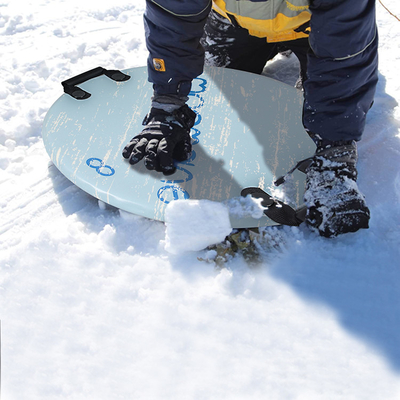 Traîneaux de ski de neige ronds de 21' personnalisés pour le sport de neige bleue