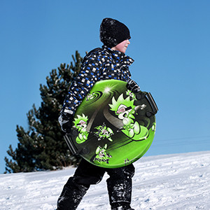 Ski super léger en mousse Woowave de 21 pouces avec noyau PE et 2 poignées molles douces