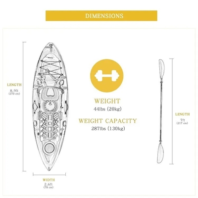 Kayak de pêche gonflable personnalisable pour les aventures en solo camouflé ou personnalisé
