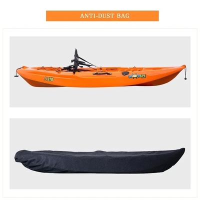 270*78*40cm HDPE plastique transparent Canoë/Kayak pour les sports nautiques et la pêche en mer