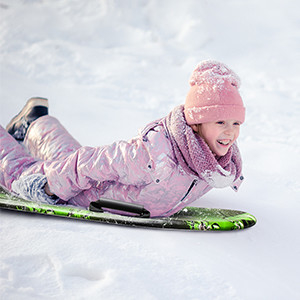 Poids du coureur 180-200lbs 36 pouces Durable XPE mousse de neige traîneau pour les sports d'hiver en plein air