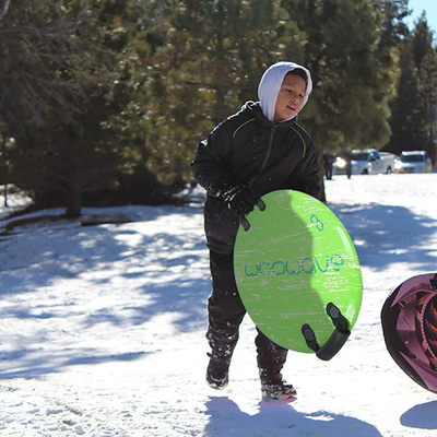 Découvrez le frisson de l'hiver avec notre traîneau rond de snowboard de 21 pouces