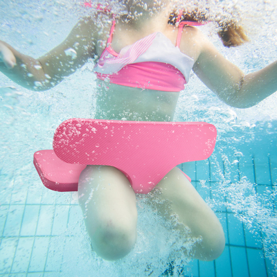 Floats de piscine TPE rose pliable pour les enfants Woowave Design Séat de selle à eau de natation
