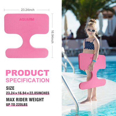 Floats de piscine TPE rose pliable pour les enfants Woowave Design Séat de selle à eau de natation