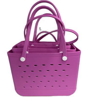 Sac de plage EVA pour l'été Sac de plage personnalisé de grande capacité en silicone durable