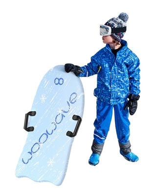 Des traîneaux de neige de 36 pouces pour les enfants Ski Kid Traîneau de neige avec deux poignées Léger et noyau PE