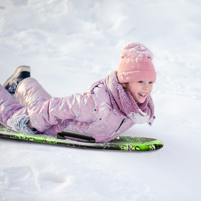 Traîneau à neige avec poignée et couleur personnalisée facile à transporter HDPE fond 36 pouces PE Foam Core