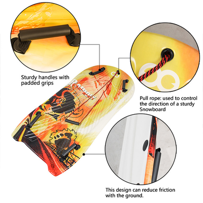 XPE EPS HDPE Snow Sled Boarding Snowboards pour adultes et enfants Woowave Slide épais