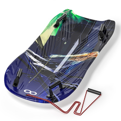 Traîneaux à neige en EPS pour adultes ski d'hiver planche à neige en plastique avec corde à tirer