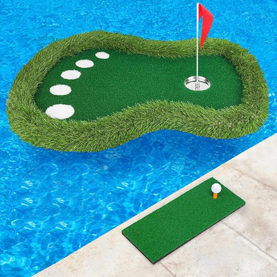 Tapis de golf d'entraînement pour les sports nautiques avec conception flottante et sérigraphie