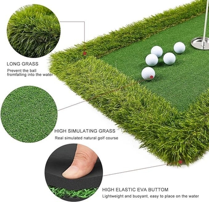 Jeux d'eau pour enfants et adultes avec logo imprimé au laser Golf flottant vert