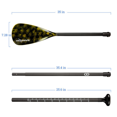 Légère et durable 0.98kg/2.16lbs Paddle de pêche