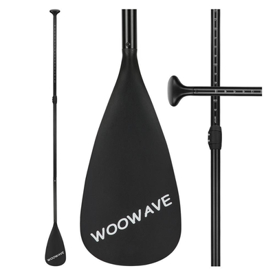 Paddle de soupe debout en fibre de verre de carbone Woowave avec poids de carton de 13,625 kg / 30 lbs