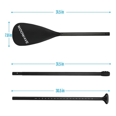 Paddle de soupe debout en fibre de verre de carbone Woowave avec poids de carton de 13,625 kg / 30 lbs