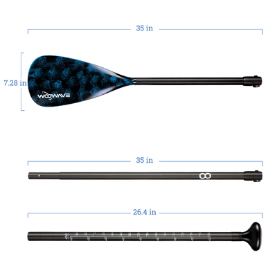 175-222cm Paddle de longueur réglable pour WOOWAVE Paddle debout