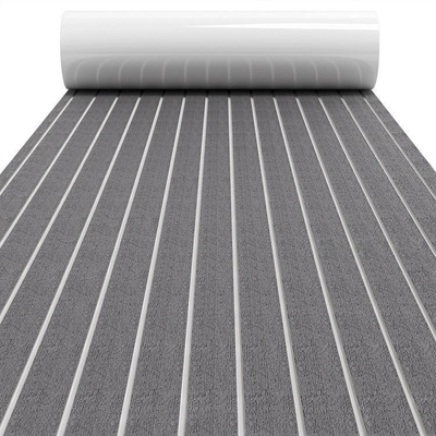 Plaque de tapis en mousse EVA personnalisée grise pour le revêtement de pont de yacht