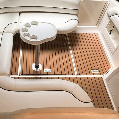 Plaque de tapis en mousse EVA personnalisée grise pour le revêtement de pont de yacht
