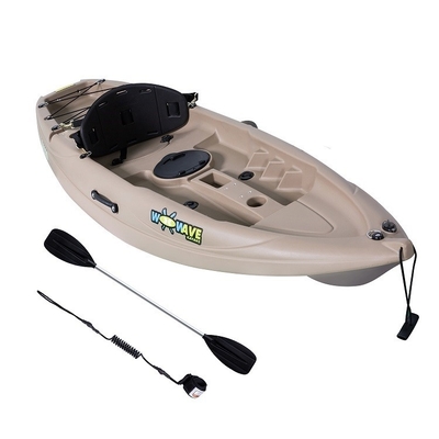 1 personne à pédale à roue Kayak de pêche à Woowave gonflable avec des caractéristiques standard laisse