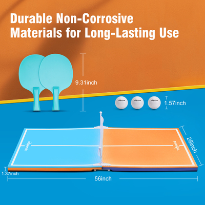 Couleur EVA surface douce flottante Table de ping-pong pour les jeux d'eau Poids net kg 3