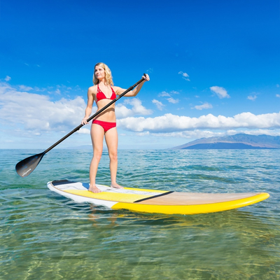Paddles de 3 pièces réglables en fibre de carbone pour les sports nautiques