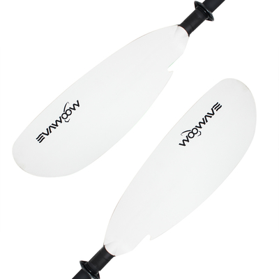 Paddle de kayak en aluminium léger WOOWAVE 2 pièces de rames pour la pagaie en douceur
