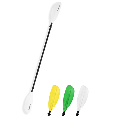 Paddle de kayak en aluminium léger WOOWAVE 2 pièces de rames pour la pagaie en douceur
