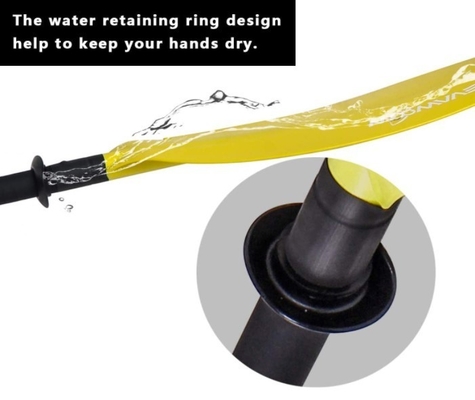 Logo de soie légère 2 pièces Paddle en fibre de carbone pour les lacs rivières Woowave réglable