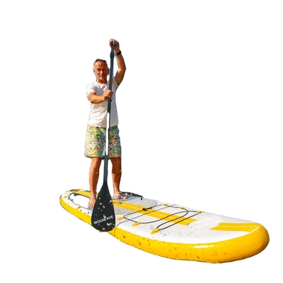 2.1lbs Woowave 3 pièces SUP Paddle Board Boat Carbon Fiber Paddle Oar pour la pêche Kayak