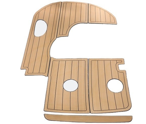 2400 mm * 800 mm Woowave Decking de bateau de mer Design moderne personnalisé avec des adhésifs 3M