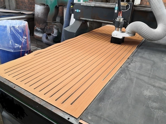 2400 mm * 800 mm Woowave Decking de bateau de mer Design moderne personnalisé avec des adhésifs 3M