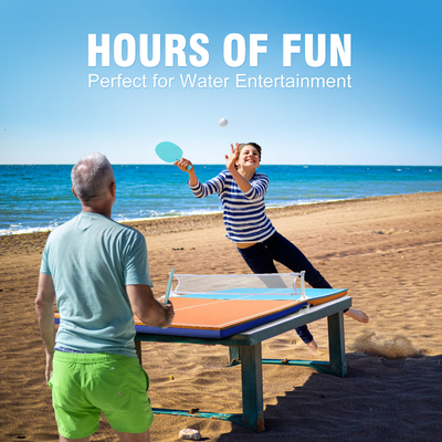 56' Table de ping-pong flottante Jeu de piscine Plateau flottant avec pagaie et balle
