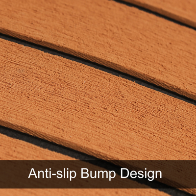 2400 mm * 800 mm Woowave Decking de bateau de mer Design moderne personnalisé avec des adhésifs 3M