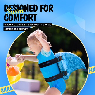 Blue EVA Float Produit débutant Kick Board Animatrice de natation avec ceinture réglable