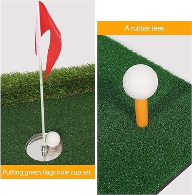 Jeux de golf en piscine Golf flottant Vert pour piscine Accessoires verts 1*Coupe trou en acier inoxydable
